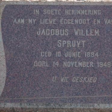 SPRUYT Jacobus Willem 1884-1946