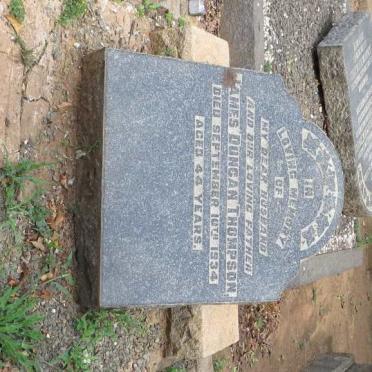 THOMPSON James Duncan -1934