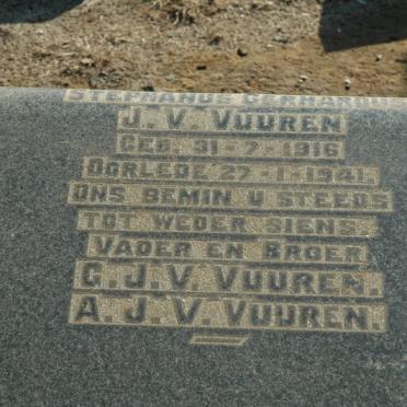 VUUREN Stephanus Gerhardus, J.V. 1916-1941