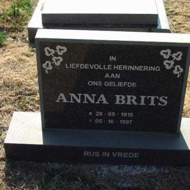 BRITS Anna 1915-1997