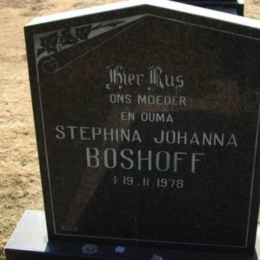 BOSHOFF Stephina Johanna -1978