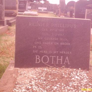 BOTHA Reinier Phillipus 1912-1967