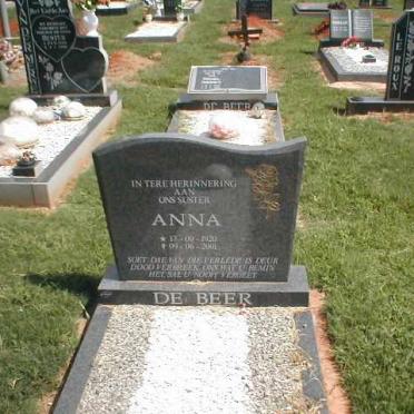 BEER Anna, de 1920-2001