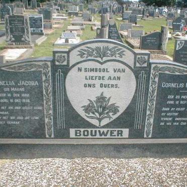 BOUWER Cornelis Frederik 1880-1861 &amp; Cornelia Jacoba MARAIS 1882-195?