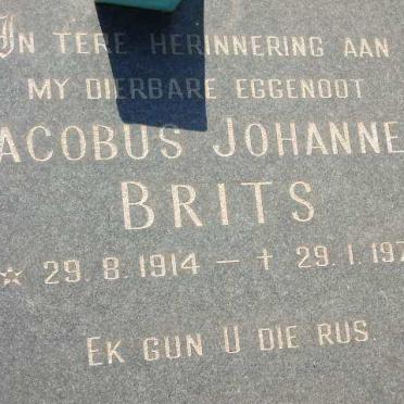 BRITS Jacobus Johannes 1914-1976