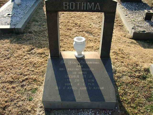 BOTHMA Jacoba H.J. 1891-1971