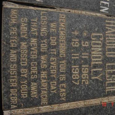 CONOLLY Harold Leslie 1962-1987