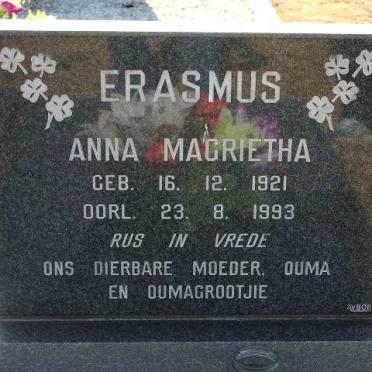 ERASMUS Anna Magrietha 1921-1993