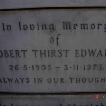 EDWARDS Robert Thirst 1903-1973