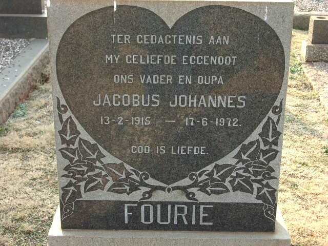 FOURIE Jacobus Johannes 1915-1972