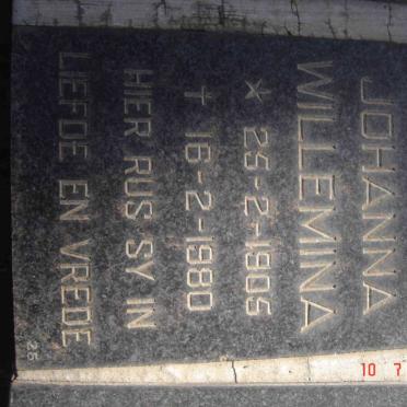 KLERK Johanna Willemina, de 1905-1980