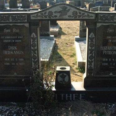 MATTHEE Dirk Hermanus 1901-1972 &amp; Elizabeth Anna Petronella 1903-1973