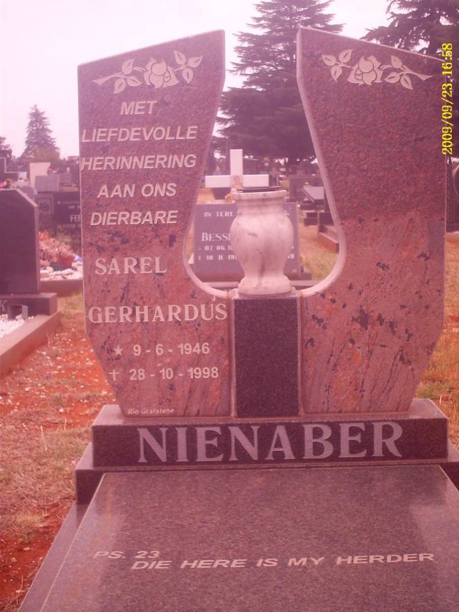 NIENABER Sarel Gerhardus 1946-1998