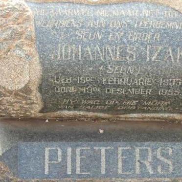 PIETERS Johannes Izak 193?-1955
