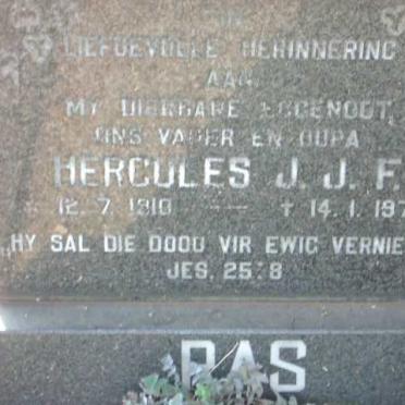 RAS Hercules J.J.F. 1910-1978