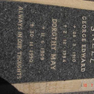 SNELL George Edward 1910-1984 &amp; Dorothy May 1909-1990
