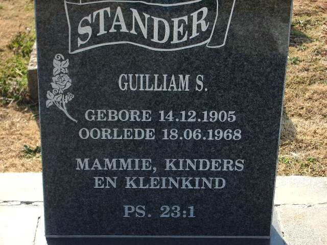 STANDER Guilliam S. 1905-1968