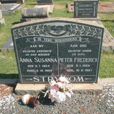 STRYDOM Pieter Frederick 1904-1987 &amp; Anna Susanna 1904-1969