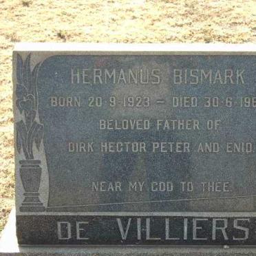 VILLIERS Hermanus Bismark, de 1923-1968