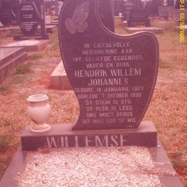 WILLEMSE Hendrik Willem Johannes 1927-1990