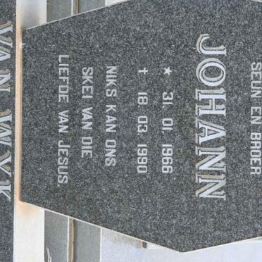 WYK Johann, van 1966-1990