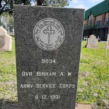 BINHAM A.W. -1901