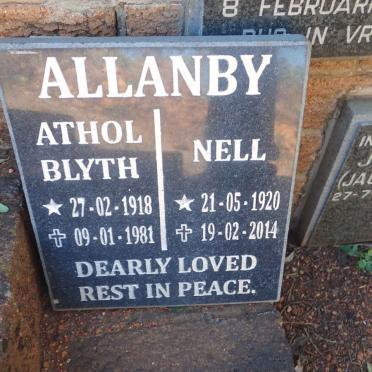 ALLANBY Athol Blyth 1918-1981 &amp; Nell 1920-2014