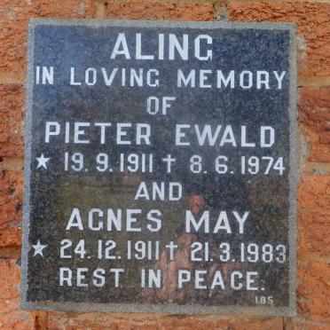 ALING Pieter Ewald 1911-1974 &amp; Agnes May 1911-1983