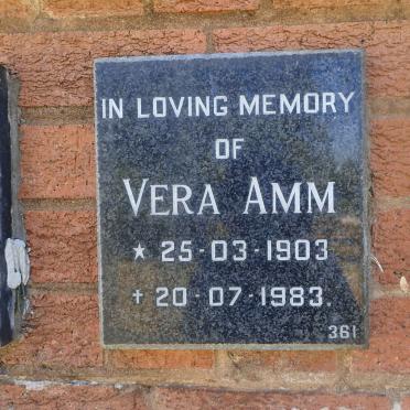 AMM Vera 1903-1983