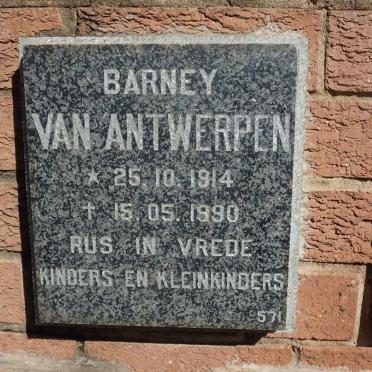 ANTWERPEN Barney, van 1914-1990