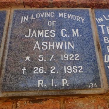 ASHWIN James G.M. 1922-1982