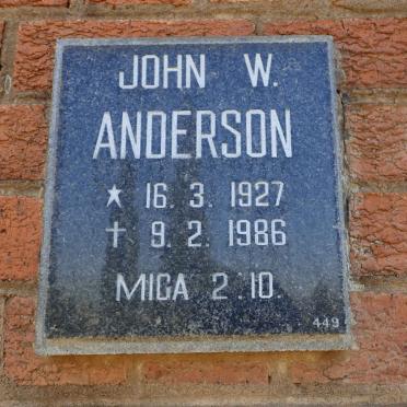 ANDERSON John W. 1927-1986