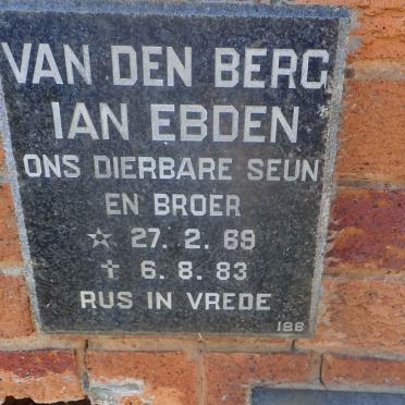 BERG Ian Ebden, van den 1969-1983