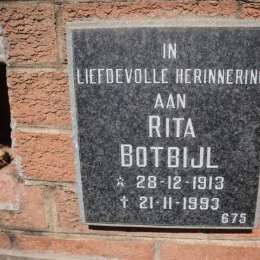 BOTBIJL Rita 1913-1993