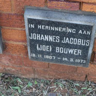 BOUWER Johannes Jacobus 1907-1973