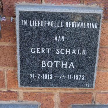 BOTHA Gert Schalk 1913-1973