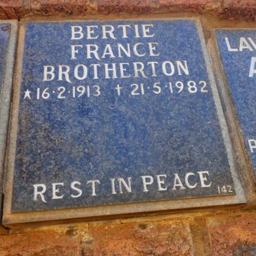 BROTHERTON Bertie France 1913-1982