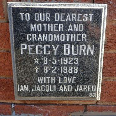 BURN Peggy 1923-1988