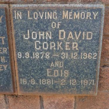CORKER John David 1878-1962 &amp; Edis 1881-1971