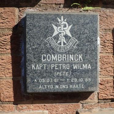 COMBRINCK Petro Wilma 1961-1989