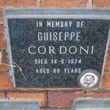 CORDONI Guiseppe -1974