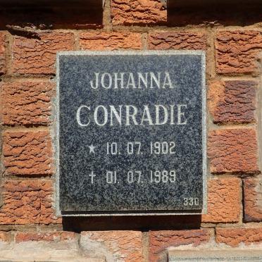 CONRADIE Johanna 1902-1989