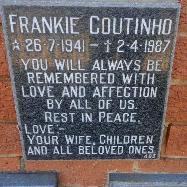 COUTINHO Frankie 1941-1987