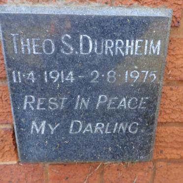 DURRHEIM Theo S. 1914-1975
