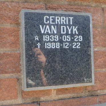 DYK Gerrit, van 1939-1988