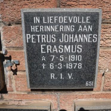 ERASMUS Petrus Johannes 1910-1978
