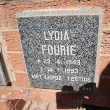 FOURIE Lydia 1943-1993