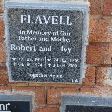 FLAVELL Robert 1910-1974 &amp; Ivy 1916-2000