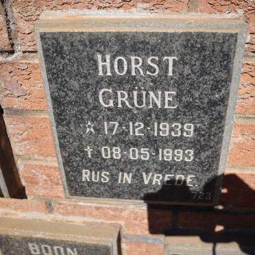 GRUNE Horst 1939-1993