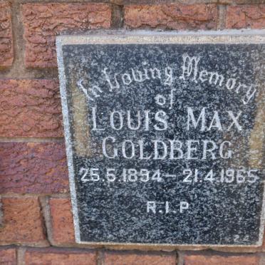 GOLDBERG Louis Max 1894-1965